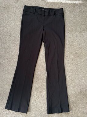 The Limited Women’s Flat Front Striped Brown Exact Stretch Dress Pants Tall 14L